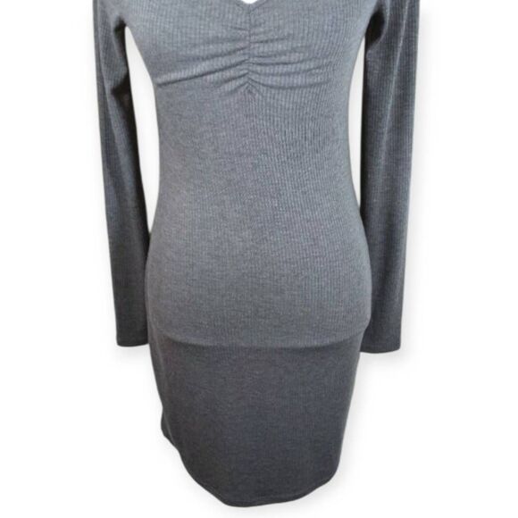DEREK HEART GRAY BODYCON DRESS SZ.M EUC - Picture 3 of 6